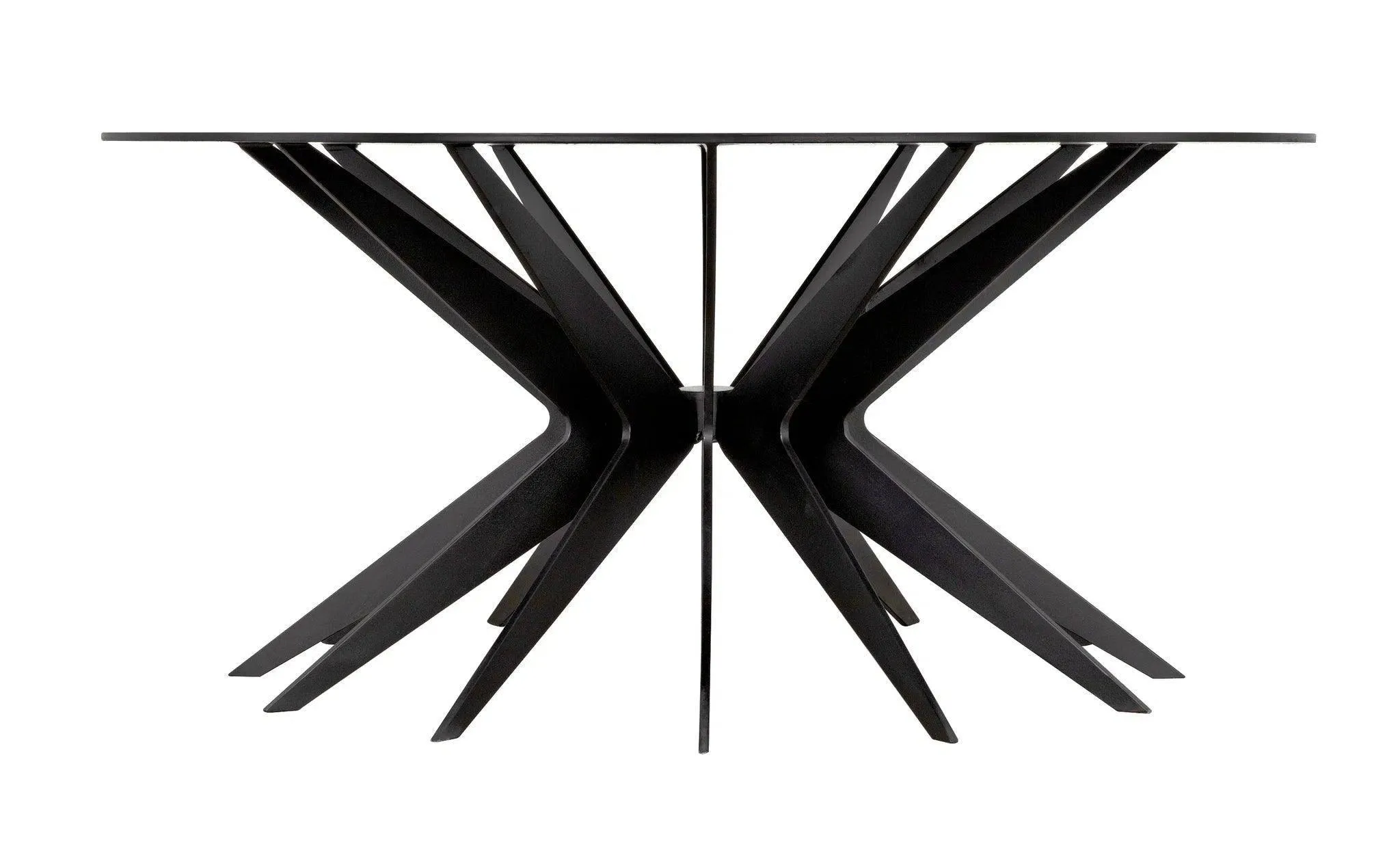 Spider Coffee Table, Black Metal