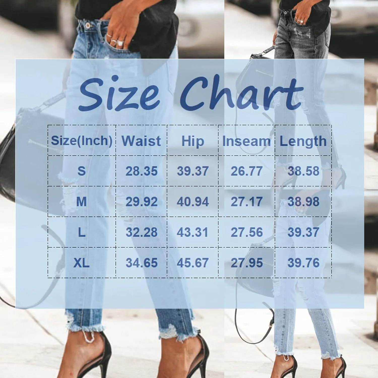 Straight Leg Cropped Jeans for Women Distressed High Waisted Stretchy Jean Capris Boyfriend Ripped Denim Ankle Pants