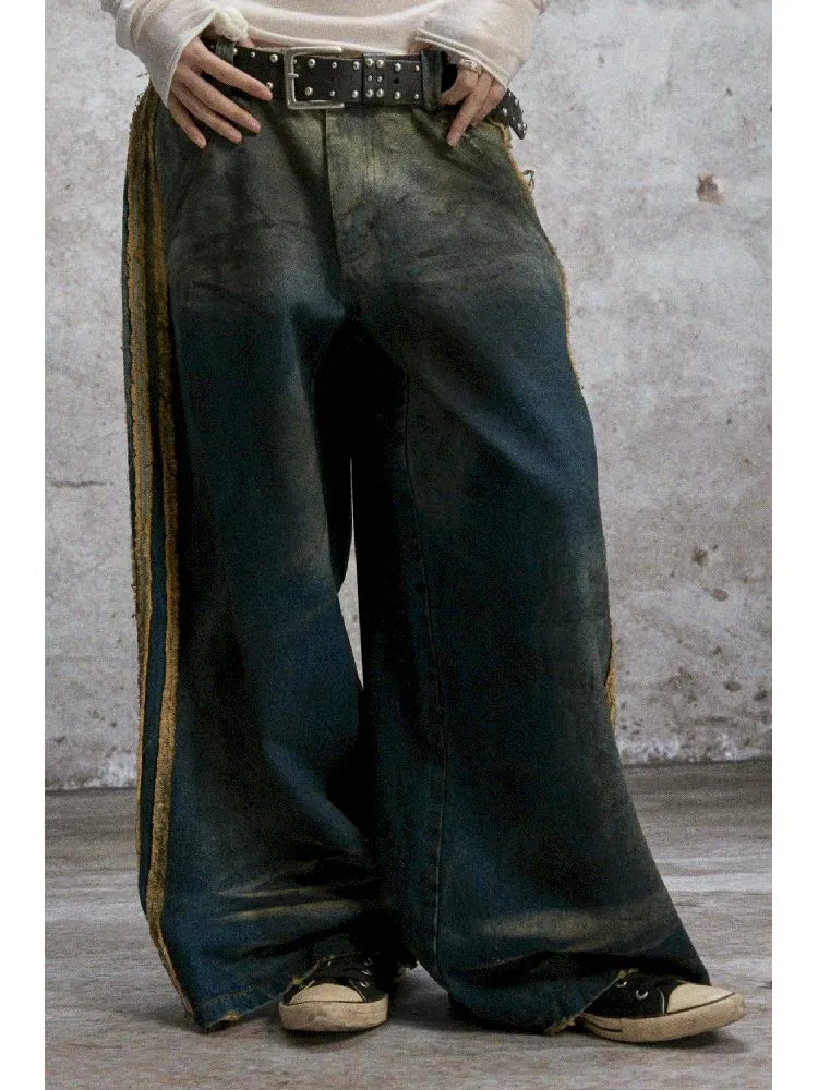 Washed and Aged Jeans【s0000004693】