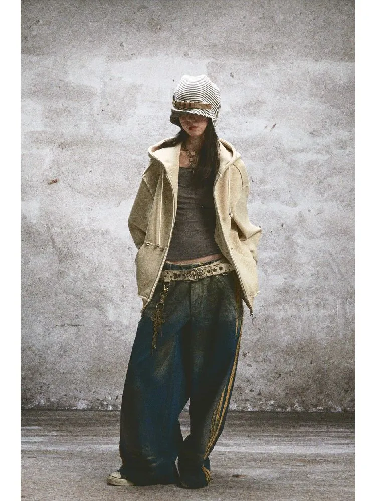 Washed and Aged Jeans【s0000004693】