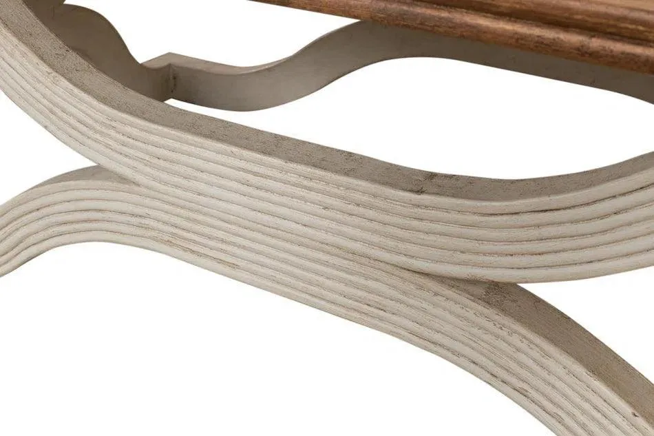 Wavy Coffee Table Antique White