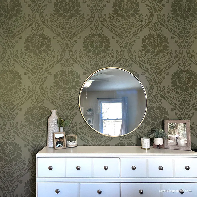 Windsor Damask Wall Stencil