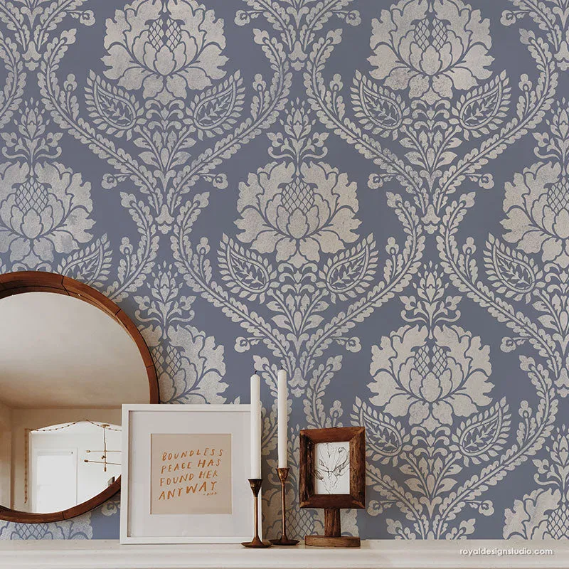 Windsor Damask Wall Stencil