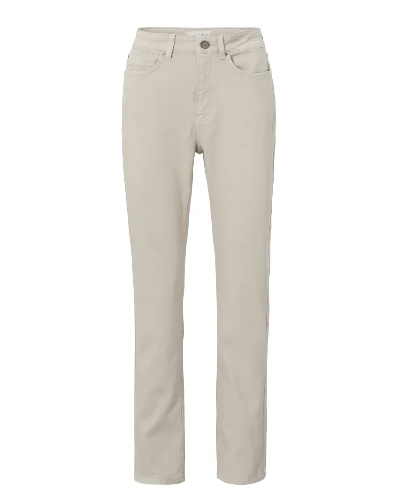 Yaya Dove Grey Straight-Leg Jeans with Enhanced Fit.